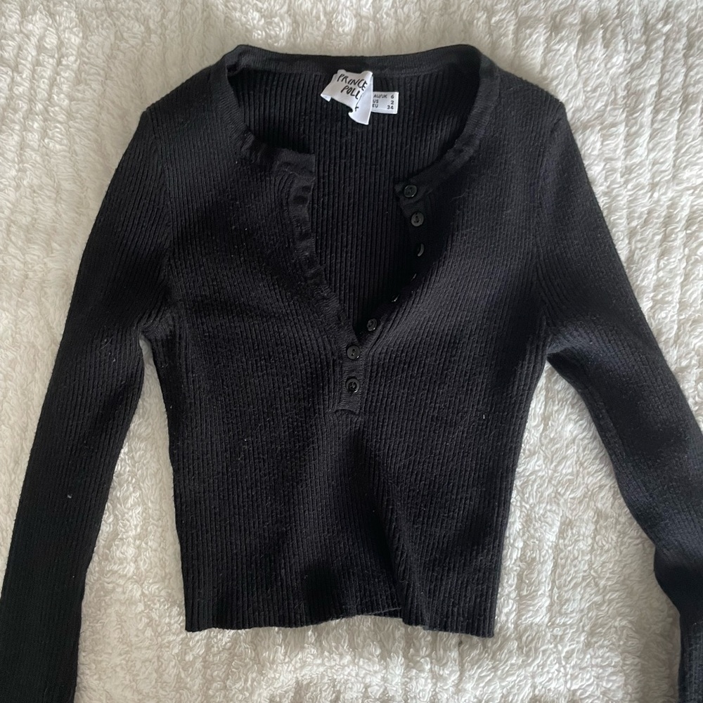 PRINCESS POLLY LONG SLEEVE KNIT TOP
